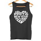 Happy New Year 2025 Heart Happy New Year New Year Tank Top