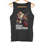 Heavy Christmas Santa Claus Guitar Tank Top