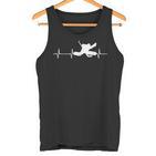 Ice Hockey Goalkeeper Heartbeat Hockey Goalie Tank Top