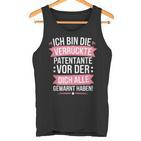 Ich Bin Dieerrückte Patentanteor Der Dich Alle Gewarnt Tank Top