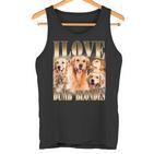 Ich Liebe Dumme Blondinen Lustiger Meme-Hundeliebhaber Tank Top