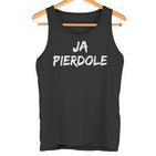 Ja Pierdole Polish Saying Kurwa Polska Poland Polski Pole Tank Top