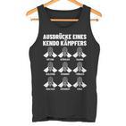 Japanese Sword Fight Bogu Kendo Martial Arts Kendoka Tank Top