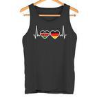 Kenya Germany Heartbeat Flag German Kenyan Tank Top