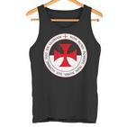 Knights Templar Cross And Seal Knight Tank Top