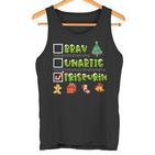 Ladies Brav Naughty Hairdresser Christmas  Tank Top