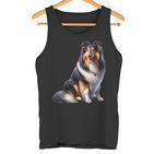 Langhaar Collie Motiv Collie Tank Top