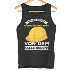 Legendary Construction Manager Builder Construction Site Saying Tank Top