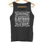 Legendary Electronician Work & Work Electrician Tank Top