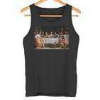 The Lord Jesus Christ With 12 Apostles On The Supper Of The Father S Tank Top