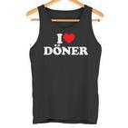 I Love Doner With I Love Doner Motif Tank Top