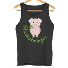 Lucky Charm Pig Clover Leaf For Friends Good Luck Tank Top