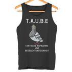 Lustiges Tauben Überwachungs- Deutsches Meme Tank Top