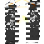 Lustiges Wellensittich Liebe Tut Weh Tank Top