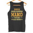 Marco With First Name Slogan Tank Top