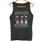 Mele Kalikimaka Hawaiian Christmas Ukulele Ugly  Tank Top