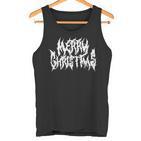 Merry Christmas Death Metal Metal Goth Xmas Tank Top