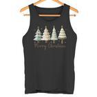 Merry Christmas Tree Christmas Tree Tank Top