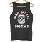 Merry Rizzmas Sigmas Rizz Christmas Santa N Gen Alpha Tank Top