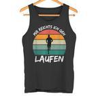 Mir Reichts Ich Geh Laufen Jogging Runner Slogan Tank Top