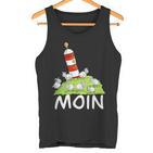 Moin North Sea Lighthouse Motif I North Sea Island Sheep Tank Top