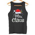 Mr And Mrs Claus Pyjama Santa Tank Top