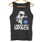 Nasa Logo I Need My Space With Astronaut Tank Top