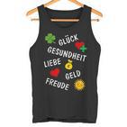 New Year's Eve Birthday New Year Outfit Wishes Lucky Charm Tank Top