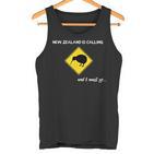 New Zealand Is Calling New Zealand Kiwi Backpacker Tank Top