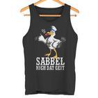 With North German Seagull Plattdeutsch Norden  Tank Top