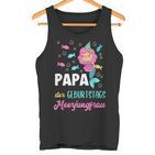 Papa The Birthday Mermaid Birthday Tank Top