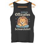 Papa Official Snoring Pyjamas Lion Sleep Tank Top