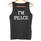 I Come In Peace I'm Peace Couples Matching Tank Top