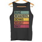 Peace Keep Dennis Regelt The Saying In Retro Colours Tank Top