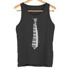 Piano Pianist Keyboard Tie Tank Top