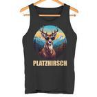 Platzhirsch Beim Wandern Berge Tank Top