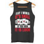 Poker Costume For In Texas Poker Player Tank Top