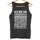 Police Officer Intelligent Beautiful Police Tank Top