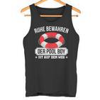 Quiet Keep The Pool Boy Lifeguard Pool Boy Tank Top