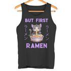 Ramen Cat Japanese Kawaii Anime Purple Style Tank Top