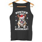 Reindeer Was Out Sold Out English Bulldog Christmas Tank Top