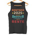 Rentner 2025 Legend Retirement For Grandpa Tank Top