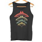 Retro Stingray Manta Ray Underwater Diving  Tank Top