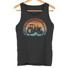 Retro Trekker Farmer Tractor Tank Top