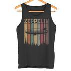 Retro Zeppelin 70Er Jahre Dirigible Blimp Luftschiff Zepelin Zepplin Tank Top