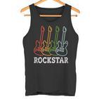 Rockstar Children'sintage Guitar Rockstar  Tank Top