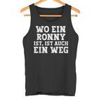 Ronny Saying For Birthday First Name Ronny Tank Top