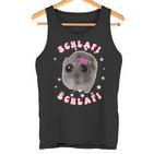 Sad Hamster Schlafi Pyjamas Cute Hamstie Meme Tank Top