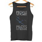 Sailing Flying Pilot Fly Glider Idea Tank Top