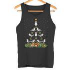 Seagull Bird Christmas Tree Santa Hat Seagull Christmas Tank Top